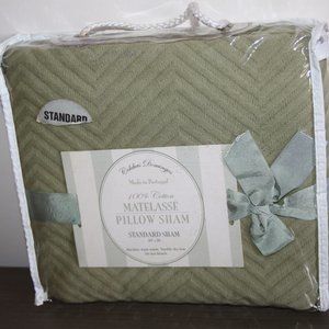 New Colchas Domingos Matelassé Textured Cotton Pillow Sham Portugal Standard 1pc